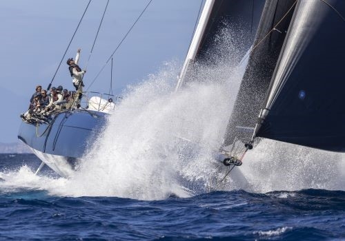 Bringing on the big breeze at the Maxi Yacht Rolex Cup