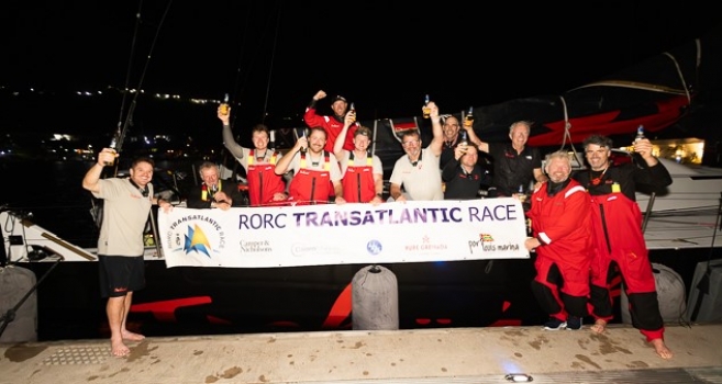 Volvo 70 Tschuss 2 (USA) announced as overall winner of the 2025 RORC Transatlantic Race