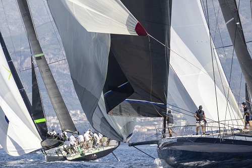 Tight battles at the top after second day of IMA Maxi Europeans inshore racing in Sorrento